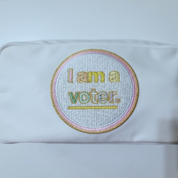 Stoney Clover Lane Blanc Voter Small Pouch - Picture 1 of 3